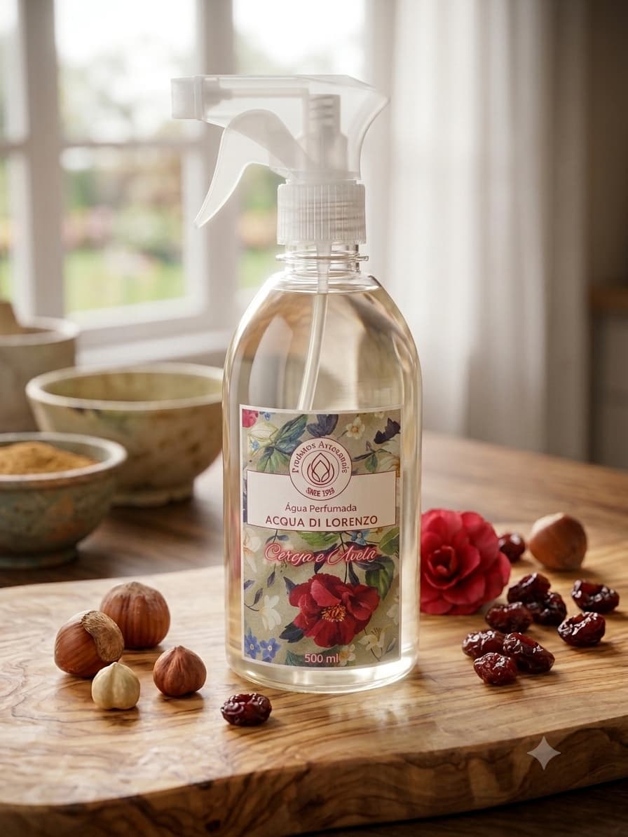 Água Perfumada 500ml Cereja e Avelã
