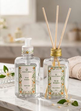 Kit Sabonete Líquido + Difusor de Ambiente 350ml Flor de Laranjeira